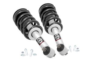 GMC Sierra 1500 Suspension Lift Kit - Front - Rough Country - N3 Loaded Strut with Infinitely Variable Damping - Silver - '14-'18